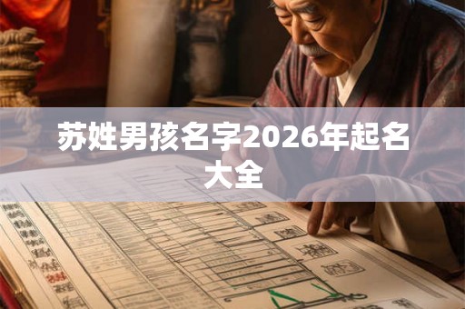 苏姓男孩名字2026年起名大全