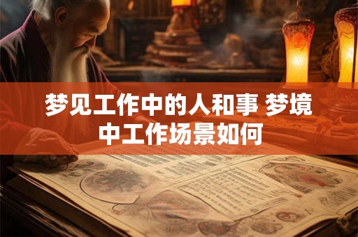 梦见工作中的人和事 梦境中工作场景如何