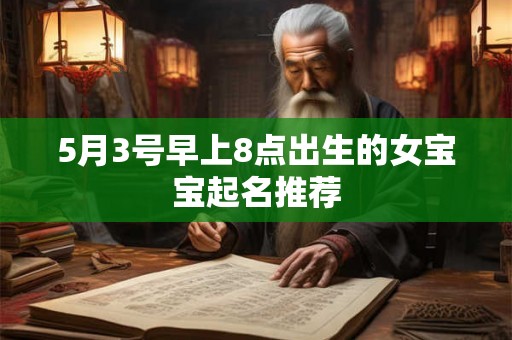 5月3号早上8点出生的女宝宝起名推荐