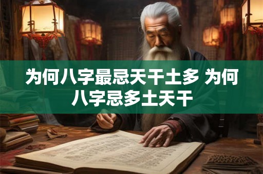 为何八字最忌天干土多 为何八字忌多土天干 为何八字最忌天干土多 为何八字忌多土天干