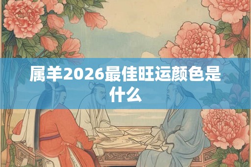 属羊2026最佳旺运颜色是什么