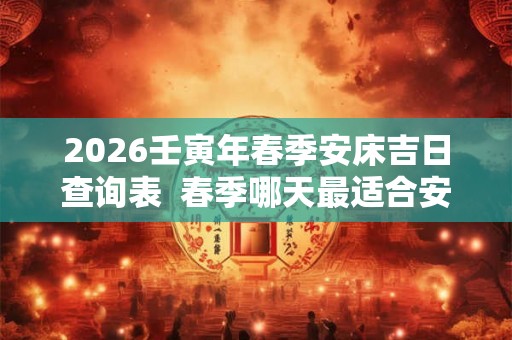 2026壬寅年春季安床吉日查询表  春季哪天最适合安床