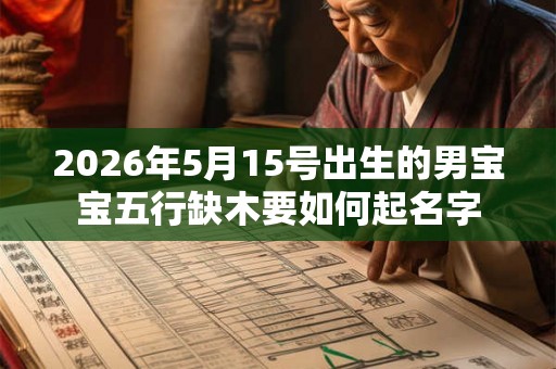 2026年5月15号出生的男宝宝五行缺木要如何起名字