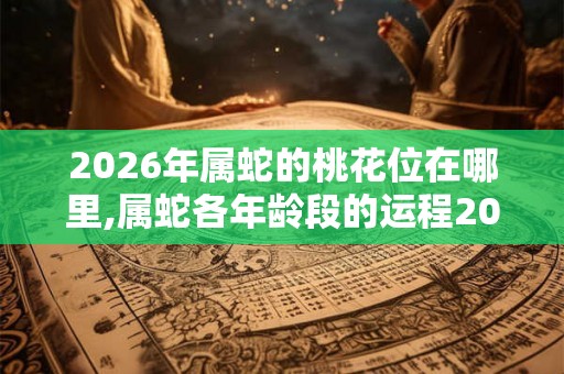 2026年属蛇的桃花位在哪里,属蛇各年龄段的运程2026