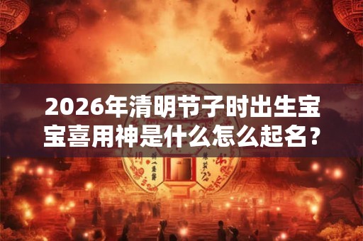 2026年清明节子时出生宝宝喜用神是什么怎么起名？