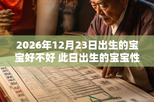 2026年12月23日出生的宝宝好不好 此日出生的宝宝性格 2026年12月23日出生的宝宝好不好 此日出生的宝宝性格