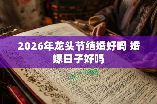 2026年龙头节结婚好吗 婚嫁日子好吗