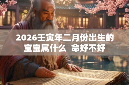 2026壬寅年二月份出生的宝宝属什么  命好不好