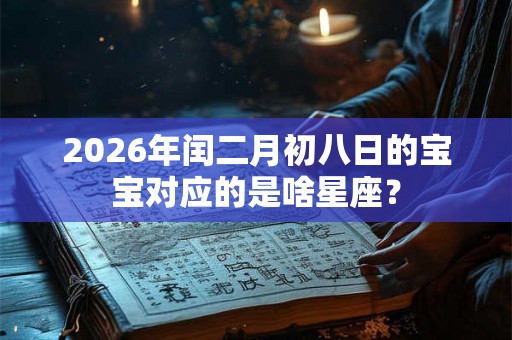 2026年闰二月初八日的宝宝对应的是啥星座？