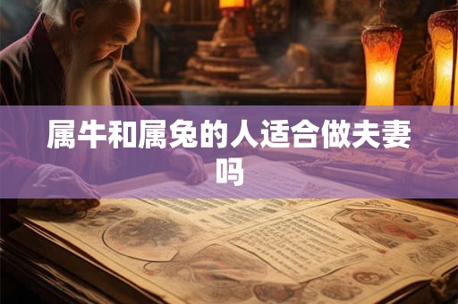 属牛和属兔的人适合做夫妻吗 属牛和属兔的人适合做夫妻吗