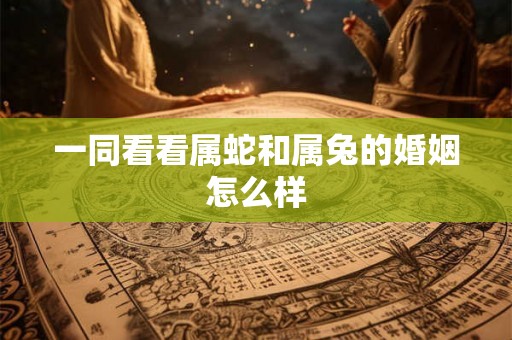 一同看看属蛇和属兔的婚姻怎么样 一同看看属蛇和属兔的婚姻怎么样