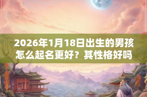 2026年1月18日出生的男孩怎么起名更好？其性格好吗？