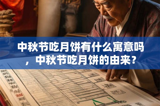 中秋节吃月饼有什么寓意吗，中秋节吃月饼的由来？