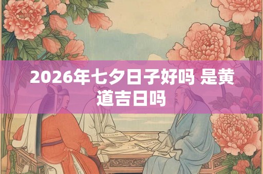 2026年七夕日子好吗 是黄道吉日吗