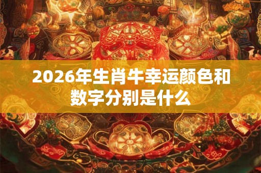 2026年生肖牛幸运颜色和数字分别是什么