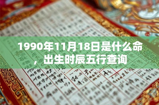 1990年11月18日是什么命，出生时辰五行查询