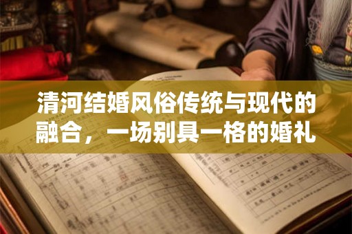 清河结婚风俗传统与现代的融合，一场别具一格的婚礼盛宴