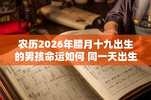 农历2026年腊月十九出生的男孩命运如何 同一天出生的名人介绍