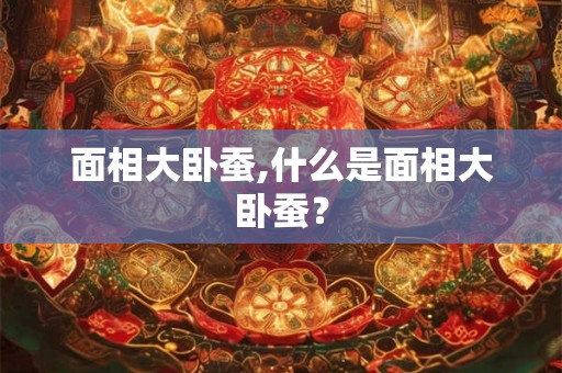 面相大卧蚕,什么是面相大卧蚕？