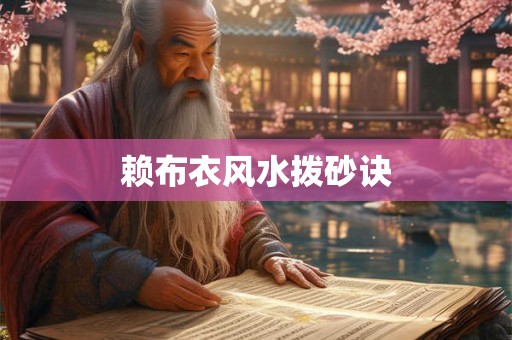 赖布衣风水拨砂诀