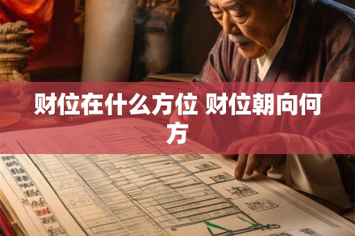 财位在什么方位 财位朝向何方