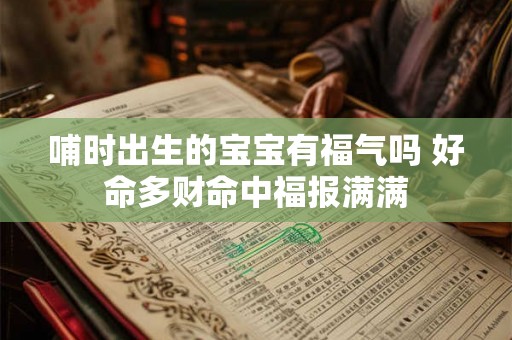 哺时出生的宝宝有福气吗 好命多财命中福报满满 哺时出生的宝宝有福气吗 好命多财命中福报满满