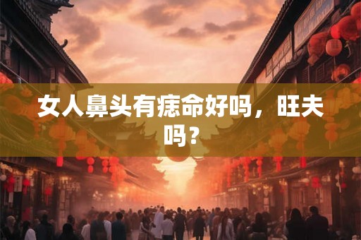 女人鼻头有痣命好吗，旺夫吗？