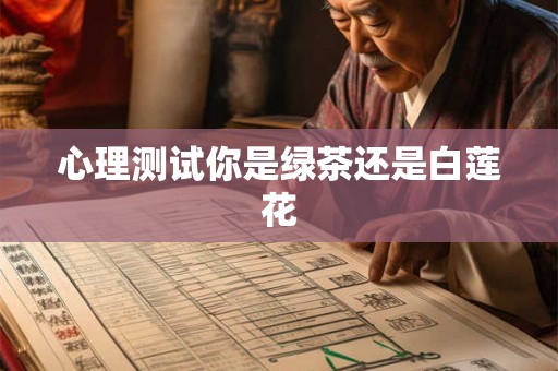 心理测试你是绿茶还是白莲花