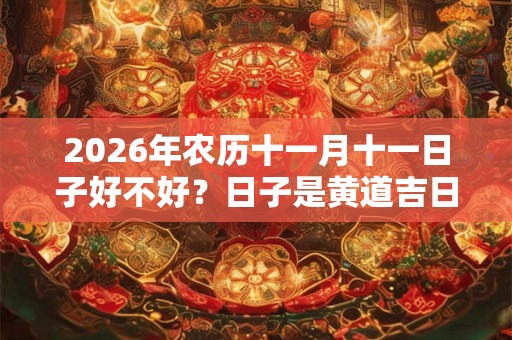 2026年农历十一月十一日子好不好？日子是黄道吉日吗？