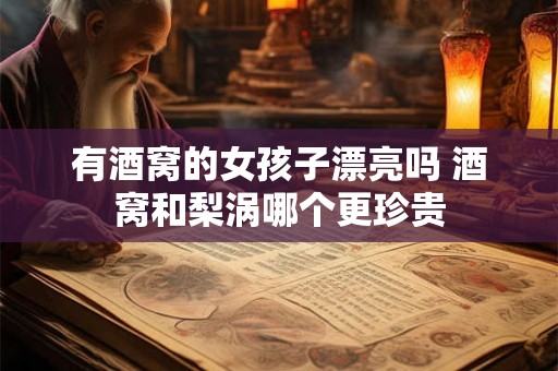 有酒窝的女孩子漂亮吗 酒窝和梨涡哪个更珍贵