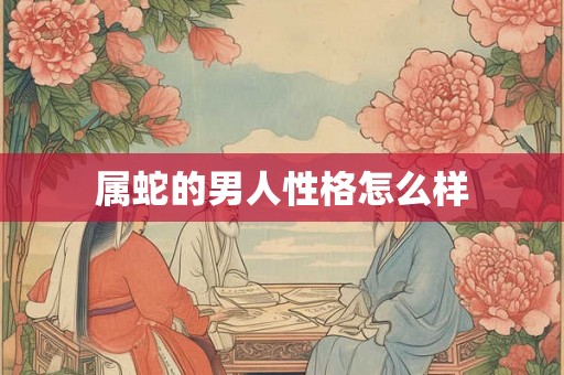 属蛇的男人性格怎么样