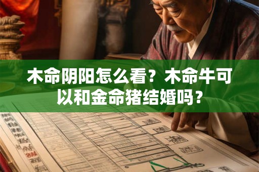 木命阴阳怎么看？木命牛可以和金命猪结婚吗？