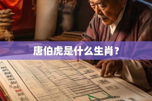 唐伯虎是什么生肖？