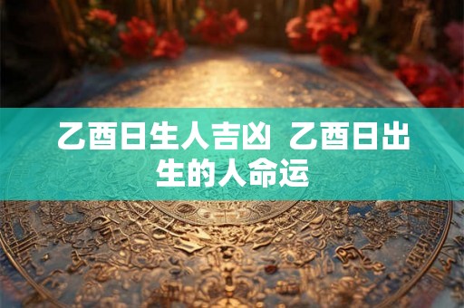乙酉日生人吉凶 乙酉日出生的人命运 乙酉日生人吉凶 乙酉日出生的人命运