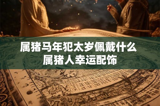 属猪马年犯太岁佩戴什么 属猪人幸运配饰
