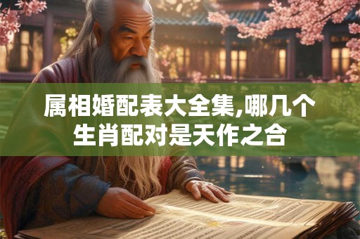 属相婚配表大全集,哪几个生肖配对是天作之合