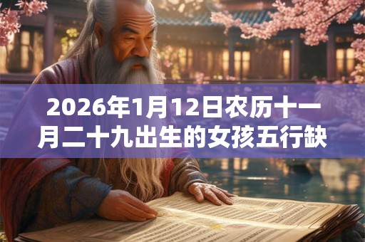 2026年1月12日农历十一月二十九出生的女孩五行缺什么