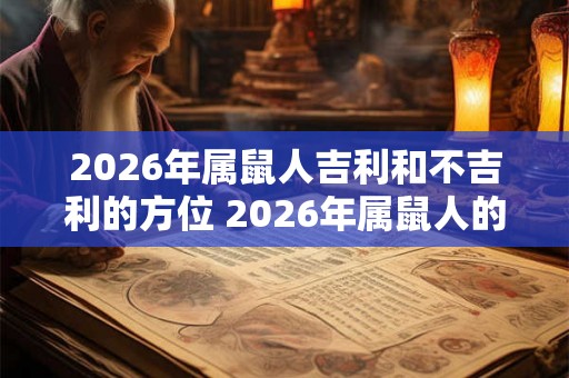 2026年属鼠人吉利和不吉利的方位 2026年属鼠人的吉凶方位