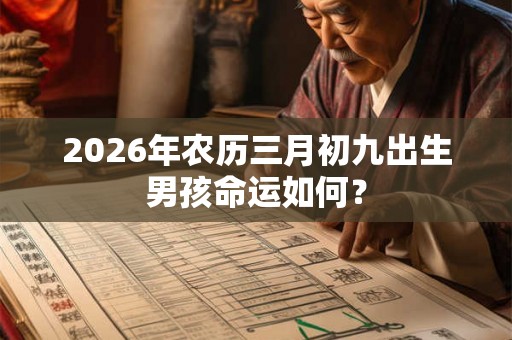 2026年农历三月初九出生男孩命运如何? 2026年农历三月初九出生男孩命运如何?