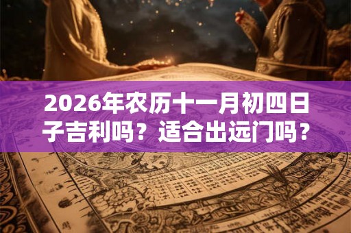 2026年农历十一月初四日子吉利吗？适合出远门吗？