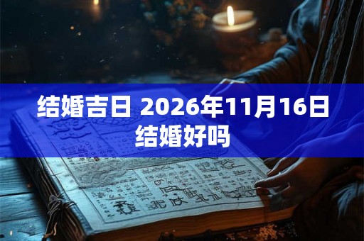 结婚吉日 2026年11月16日结婚好吗