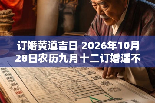 订婚黄道吉日 2026年10月28日农历九月十二订婚适不适合