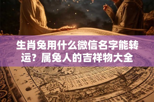 生肖兔用什么微信名字能转运？属兔人的吉祥物大全