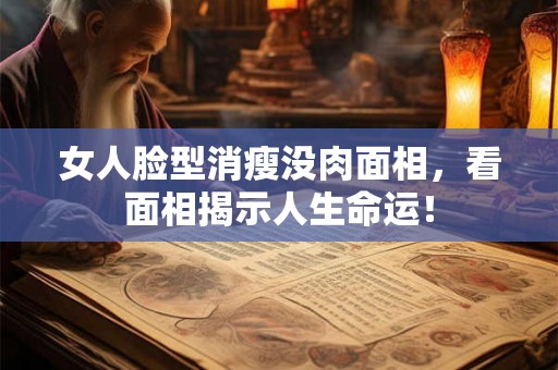 女人脸型消瘦没肉面相,看面相揭示人生命运! 女人脸型消瘦没肉面相,看面相揭示人生命运!