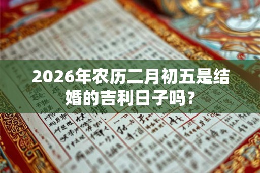 2026年农历二月初五是结婚的吉利日子吗？