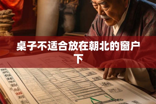 桌子不适合放在朝北的窗户下