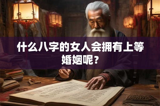 什么八字的女人会拥有上等婚姻呢? 什么八字的女人会拥有上等婚姻呢?