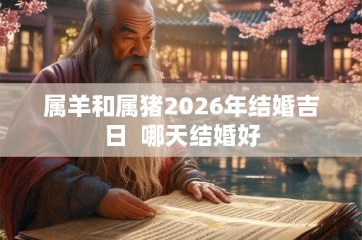 属羊和属猪2026年结婚吉日  哪天结婚好