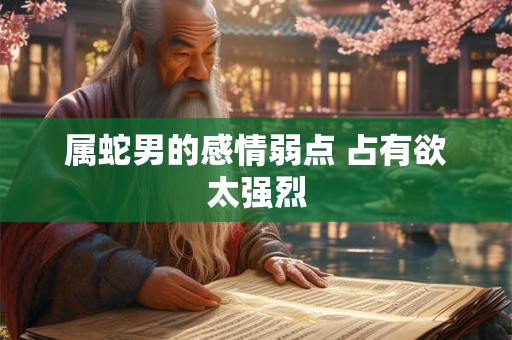 属蛇男的感情弱点 占有欲太强烈