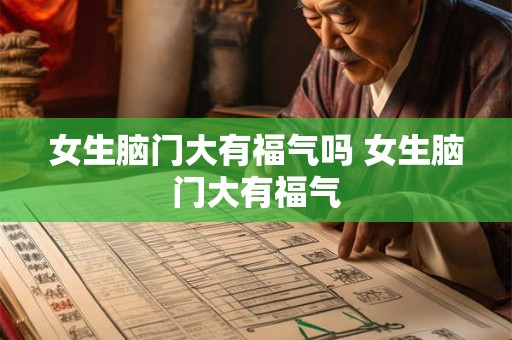 女生脑门大有福气吗 女生脑门大有福气